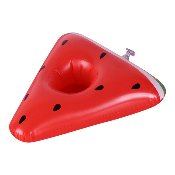 Uppblåsbar dryckeshållare för pool Vattenmelon Pizza Shape Floats Barn Vatten Roliga leksaker