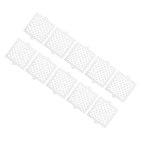 10 stk engangsbrukbare hårstoppere, flerbruks, effektive, firkantede, vanntette, sterke klebende engangsbrukbare dusjavløp for baderom 10,5 cm/4,1 tommer