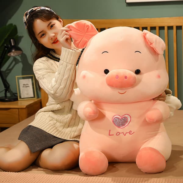 10'' Siddende Grisunge Udstoppede Dyr Kawaii Plys, Gris Sød
