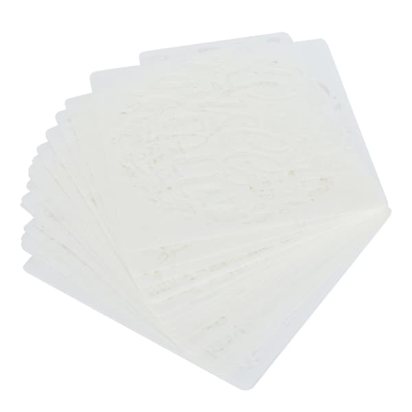 16 stk Mandala Mal Stencil Tegning Stenciler DIY Lage Formsett Kunst Håndverk Tilbehør