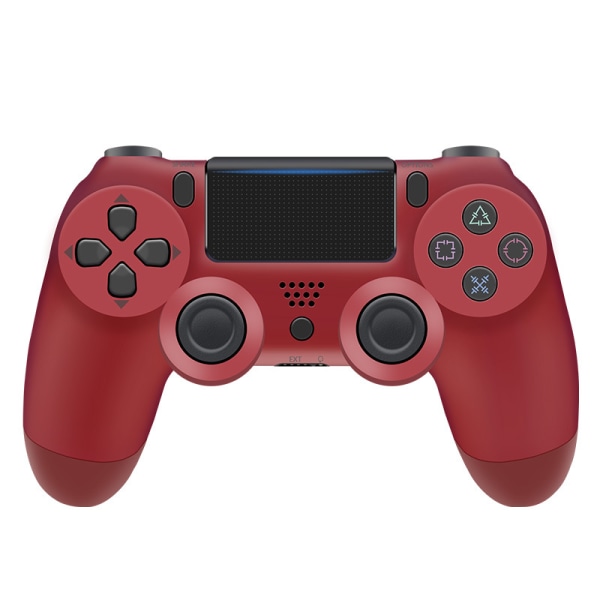 Trådløs Bluetooth 4.0 Vibrerende Gamepad med Lys til PS4 Red