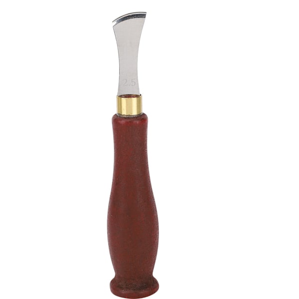 Leather Edge Creaser Stainless Steel Blade Wooden Handle Creaser Leather Craft Tool (2.5mm )