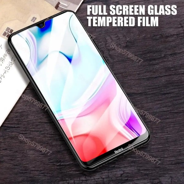 9D Anti-Burst härdat glas för Xiaomi Redmi 9C skärmskydd