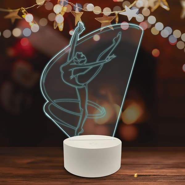 Dans 3D LED bordlampe, Ballett-danser klassiske bevegelser