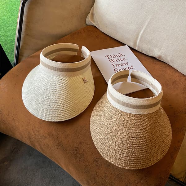 Dame Solhat, Bred Skygge Til Kvinder, Hat Beige