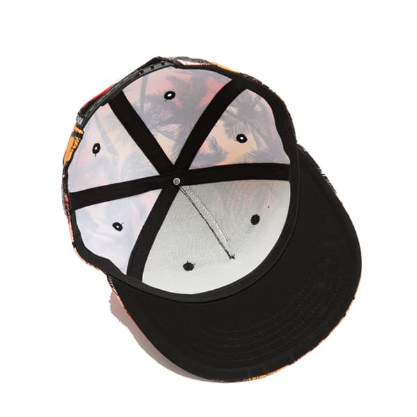 Klassisk Snapback-caps Hip Hop Flat Bill Visor Cap - Unisex Ad Red