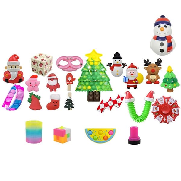 Jule-adventskalender med 24 rum, sensorisk fidget-legetøj til børn med særlige behov