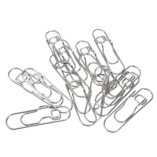 20 stk. metalpenneklips, galvaniseret, rustfri, multifunktionel penneklips, papirclips, kontorartikler til notesbøger