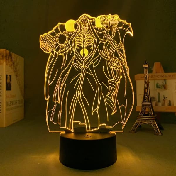 3D LED Natlampe Anime Overlord til Soveværelsesindretning Lys Ma