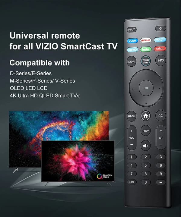 Universalfjärrkontrollersättning för VIZIO D-Series M-Se