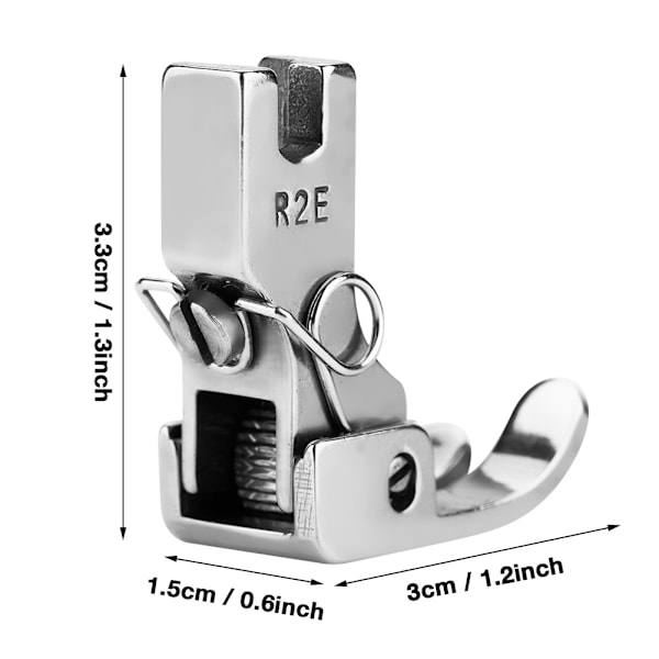 R2E Paksu kangas rulla liukumaton teräs paininjalka ompelukone tarvikkeet