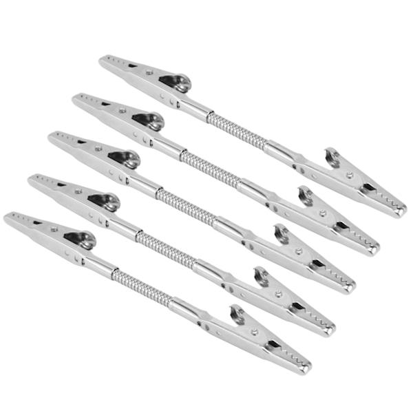 5 st dubbelhuvud memoklämma böjbar robust hållbar metall bred applikation stark klämma fotohållare