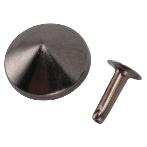 18mm Lædernitter Kit Rustfrit Fadeless Holdbart Jernnitte Stud DIY Lædernitte Tilbehør til Armbånd Hatte Bælter Grå