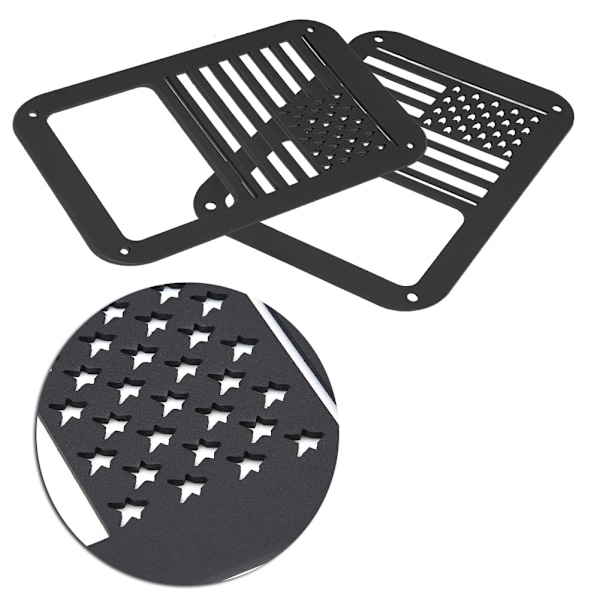 Par Tail Light Cover Baklykta Lampskydd för Jeep Wrangler 2007-2017 Typ B