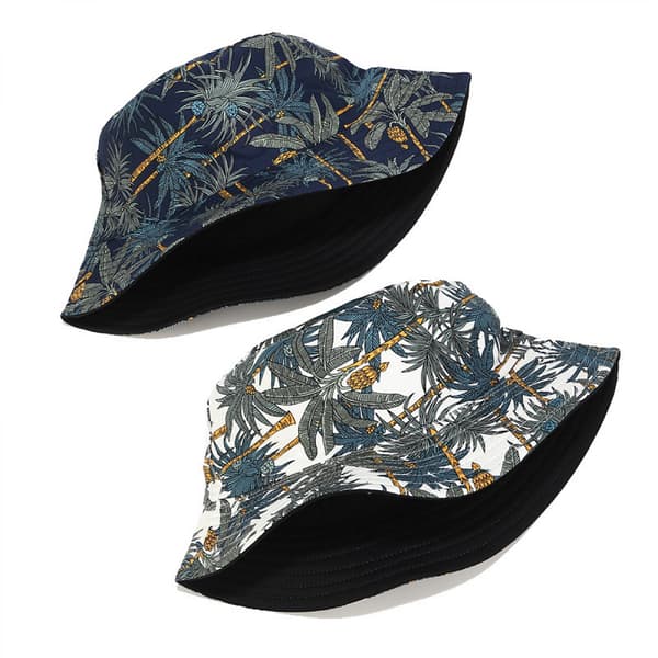 Unisex Print Dobbeltsidet Vendbar Spandhat White