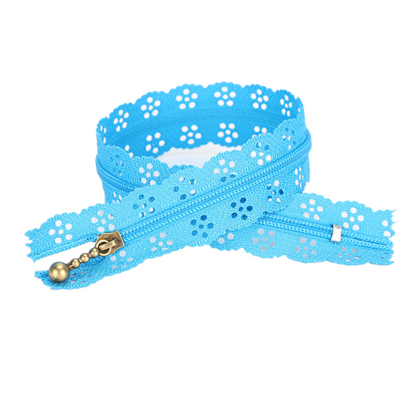 10 st spetsblixtlås blandad stil knopp silke form nr 3 nylon sy klädtillbehör 30 cm