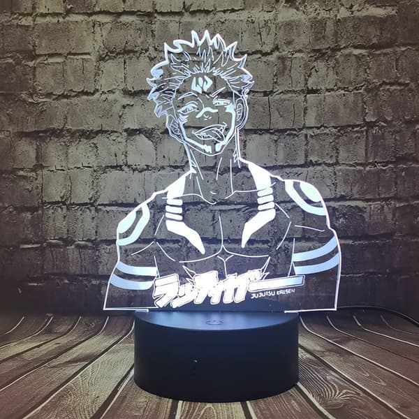 Ryomen Sakuna Barn Nattlys Satoru Gojo 3D LED Lampe A