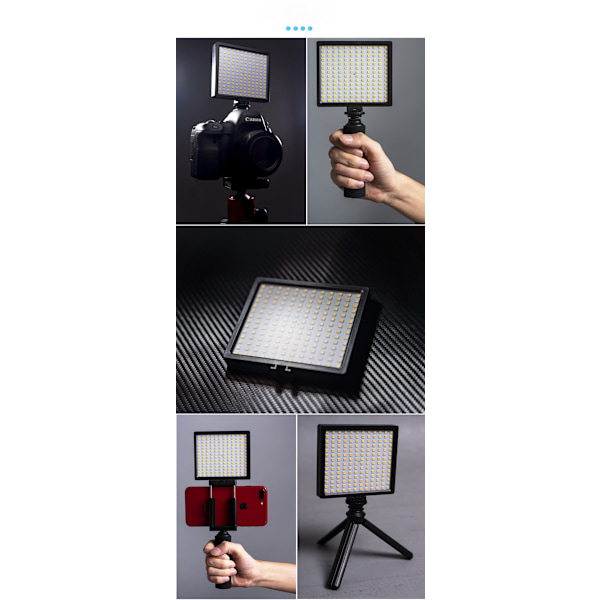 LED-videoljus i fickformat för fotografering
