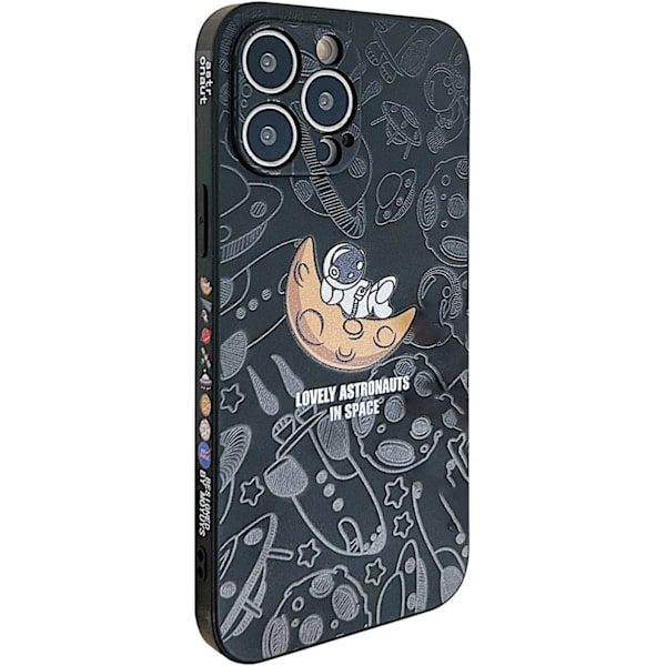 Kompatibel med iPhone 13 Pro Max Astronaut Case Kvinna Flicka