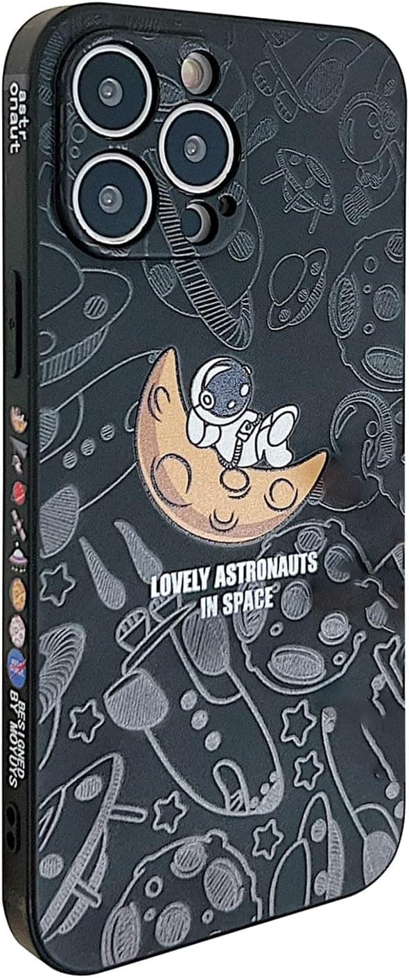 Kompatibel med iPhone 13 Pro Max Astronaut Cover Kvinder Pige