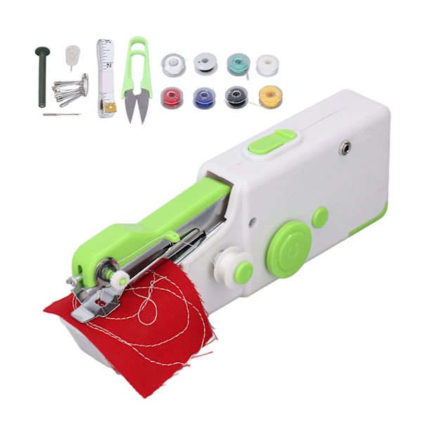 Kätevä käsitikkikone, ergonominen muotoilu, helppokäyttöinen, sopii vaatteiden, verhojen ja DIY-töiden ompeluun