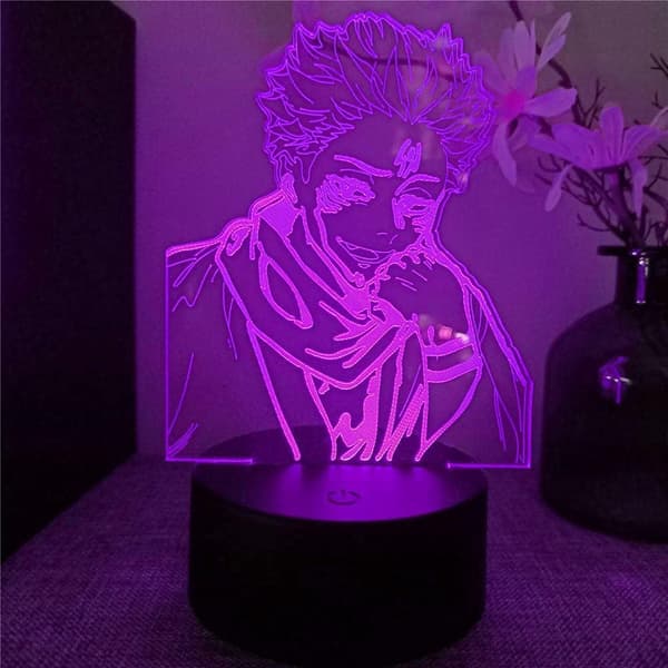 Jujutsu Kaisen Gojo 3D Illusjon Nattlampe Smart Touch