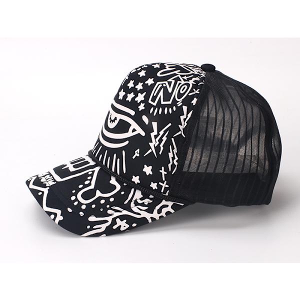 Mesh Trucker Kepsar Styva Strukturerade Främre Paneler Golf Pappa Bas N