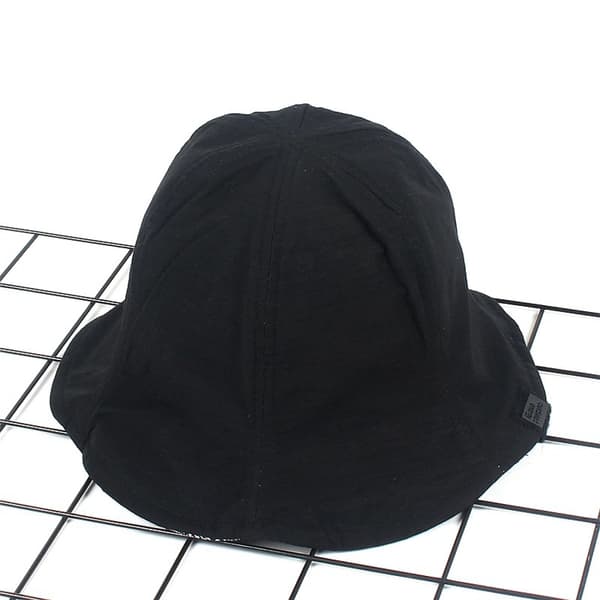 Sød Bucket Hat Strand Fiskerhatte til Kvinder, Vendbar D Black