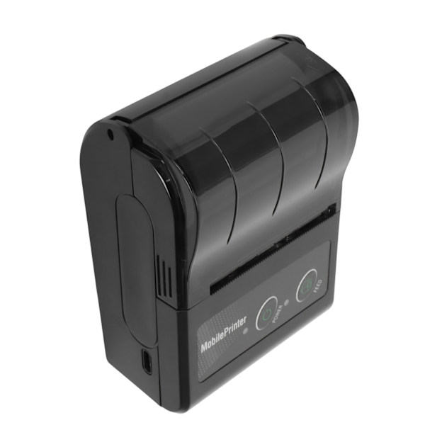 58mm Mini Termisk POS-skrivare Handhållen Bluetooth Kvittoskrivare Ficksskrivare för Mobiltelefoner Surfplattor 100‑240V