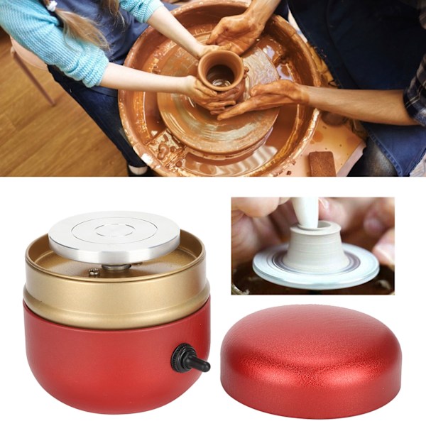 Mini elektrisk keramikmaskin för keramik, potterskiva, gör-det-själv-verktyg för barn