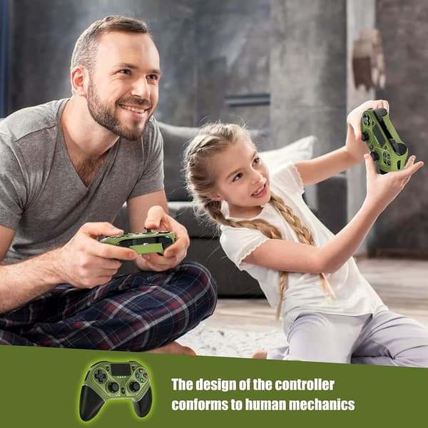 Trådløs controller til PS4, PlayStation 4 Gamepad Joystick Green