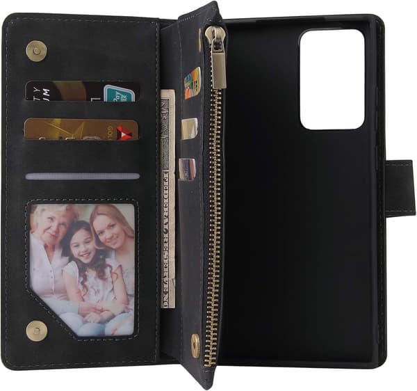 Kompatibel med Samsung Galaxy Note 20 Ultra Wallet Case Te