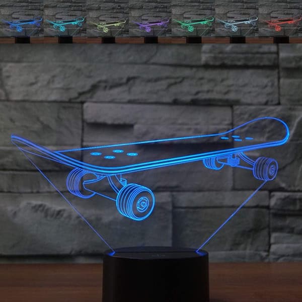 3D Optisk Illusion Mops Hund Sensor Natlampe med Smart Til