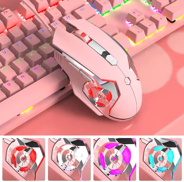 AJ120 Kablet Gaming Mus Programmerbar 6 Knapper, 4 Justerbar