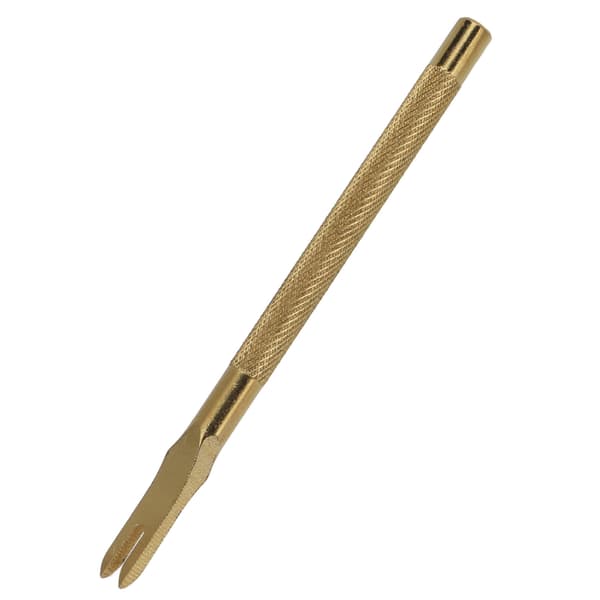 Lærspiss Meisel 4mm Rustfritt Stål Anti-Skli Håndtak Design Skarpt Gull Lærhull Meisel 2 Tenger