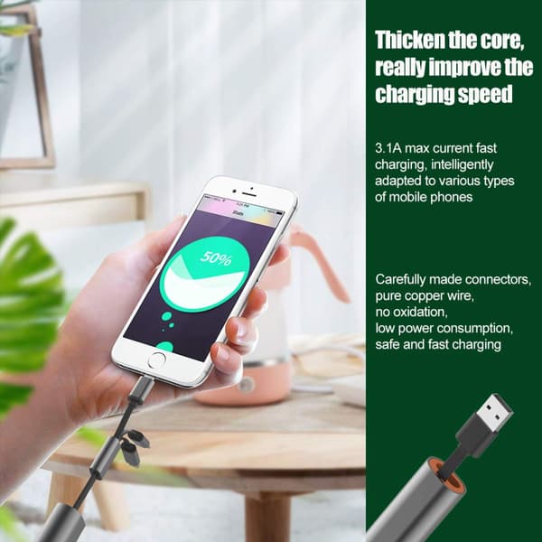 Metallisk tre-i-ett-datakabel typ-C Micro USB lämplig för