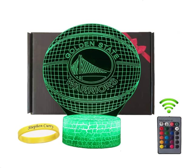 LED Warriors Team 3D Optisk Illusion 7 Farver Natlampe m