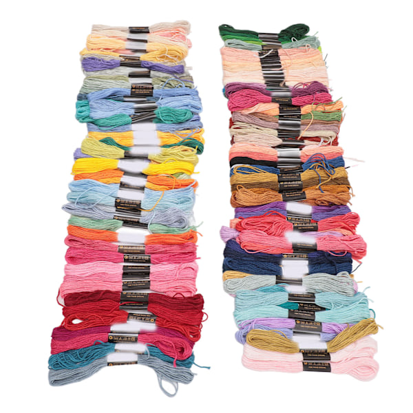 Broderigarn 150 farger 6 tråder Polyester broderigarn håndverkstråd for DIY syverktøy