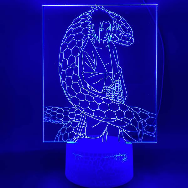 Naruto Kakashi Uchiha Sasuke 3D Illusion Natlampe Sm