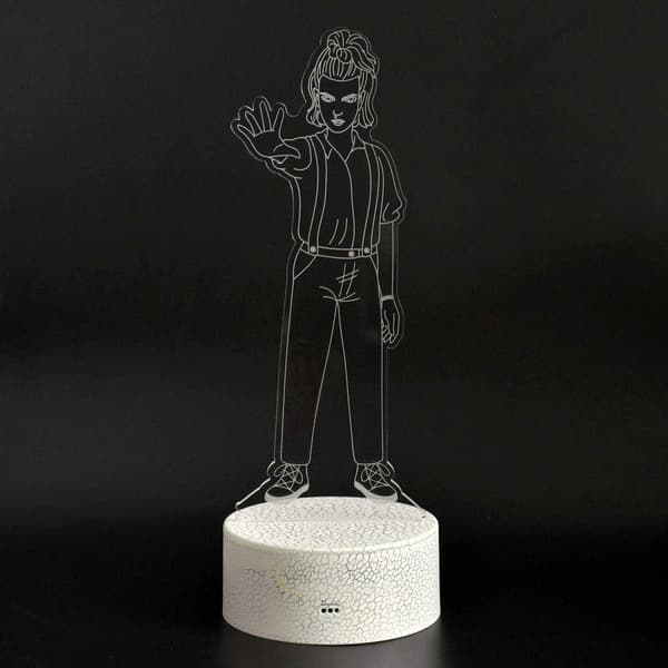 3D Illusjon Eleven Figur Nattlys, 16 Farger Endres