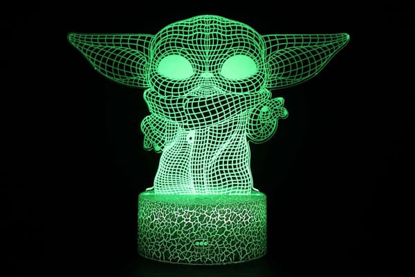 3D Illusion Star-Wars Natlampe 16 Farveskiftende Nat