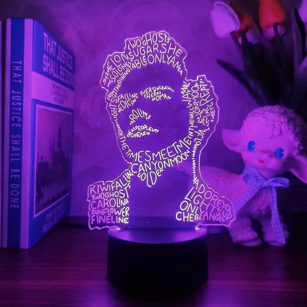 3D Harry & Styles Natlampe til børn Farveskift