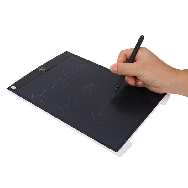12 tommer LCD skrivetablet digital doodle håndskrift tavle DIY tegneværktøj hvid