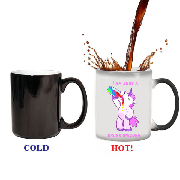 Sjov Unicorn Lover Kaffekrus Kop Gave til Kvinder Mænd (11 oz)
