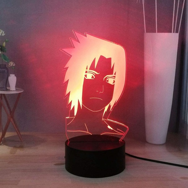 Kids Light Naruto Stuff 3D Lamp Optical Illusion Night Light 7 Color LED Home Bedside Night Mood Light