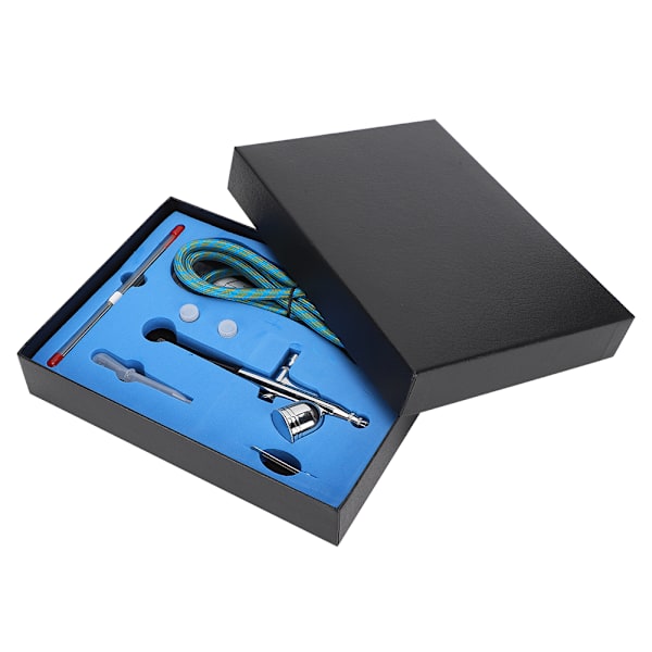 Modell Airbrush Set Luftkompressor Kit Möbler Skor Färg Konst Airbrush Spray Gun Pump 130K