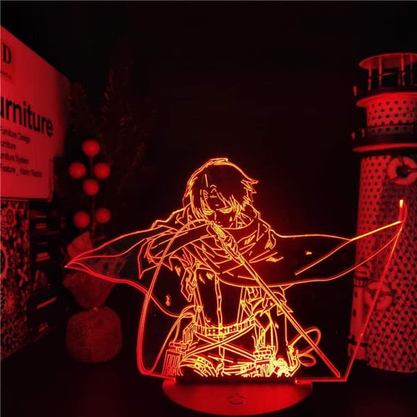 3D-figurlampa Anime Illusion Nattljus Present till Sovrummet