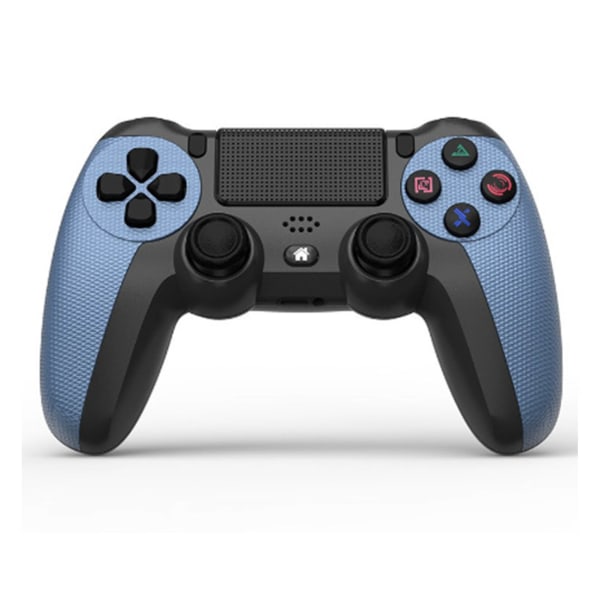 Trådløs spilcontroller Dobbelt Vibration Præcis kontrol Bluetooth-gamepad med lysbjælke til PS4 Camouflage Blue