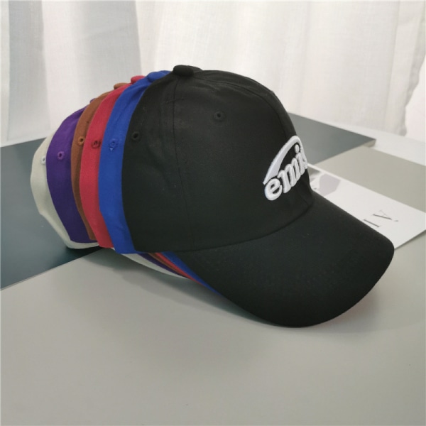 Hatt Brev Broderad Justerbar Baseballkeps Red