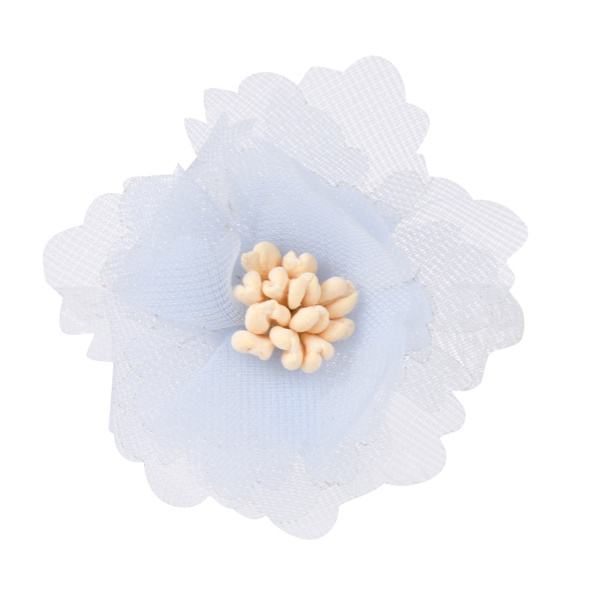 10 st konstgjorda tygblommor färgglada DIY kläder bröllopsfest dekoration 4cm